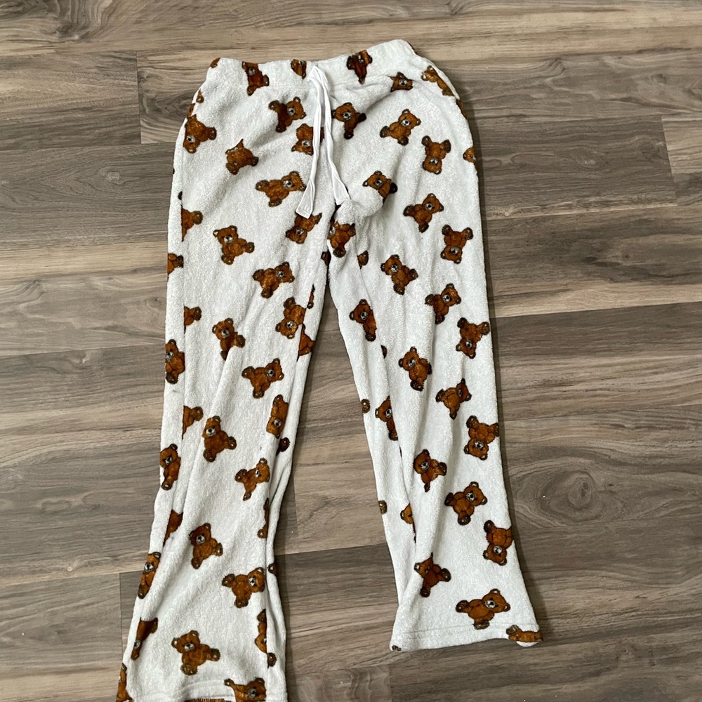 Adorable Bear Print Pajama Pants